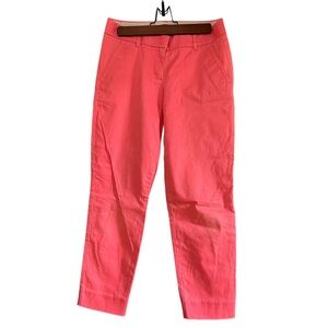J. Crew stretch city fit ankle pants, bright pink size xs 00